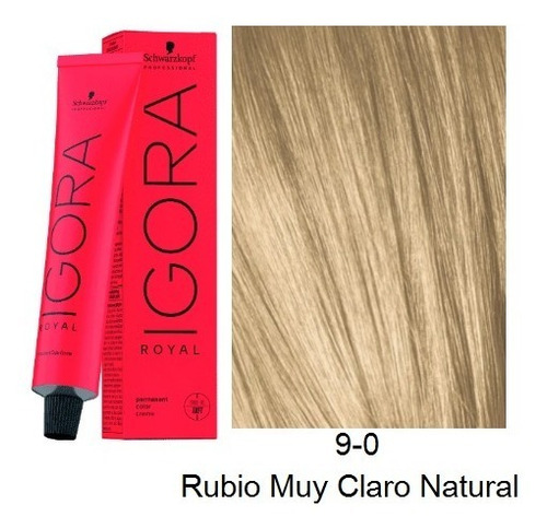 Tinte Igora 9-0 Rubio Muy Claro Natural