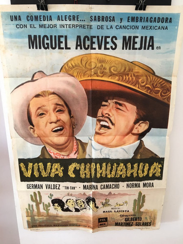 Afiche De Cine Original - Viva Chihuahua