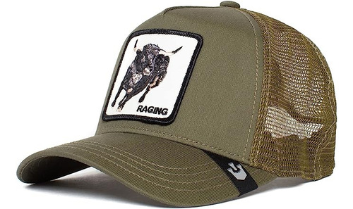 Gorra Goorin Bros Verde Olivo Raging Toro Original