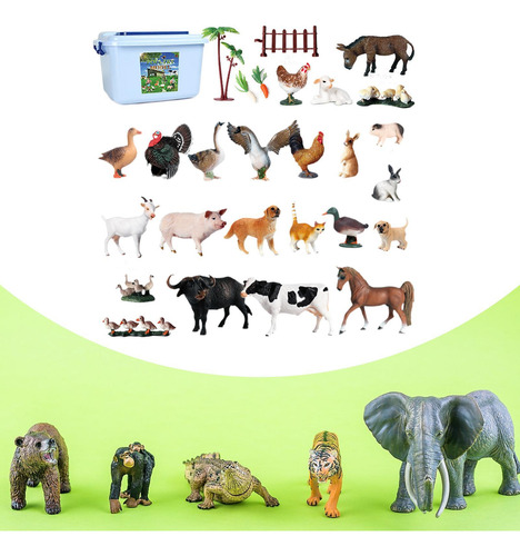Juego De Modelos De Animales Realistas Para Niños, Juguete