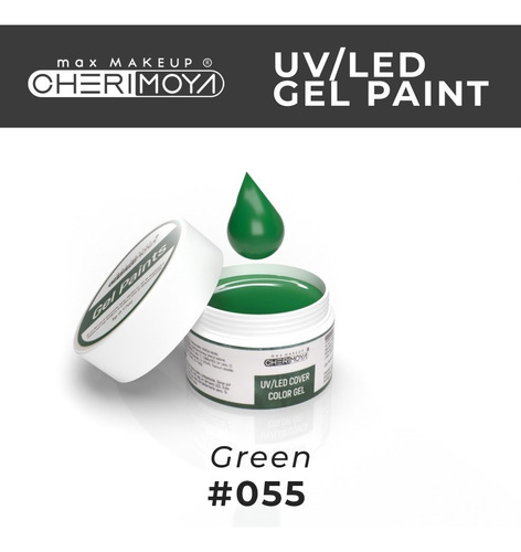 Gel Paint Cherimoya Verde    Uv/led Nail Art Unidad
