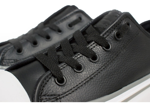 Imagen 6 de 10 de Zapatillas Urbanas Cuero Plataforma Mujer Sneaker Negras