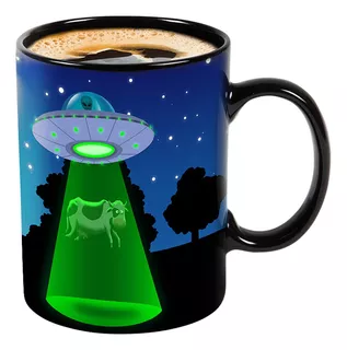 Taza Ceramica Ufo Alien Cambia De Color Bigmouth Inc 473ml