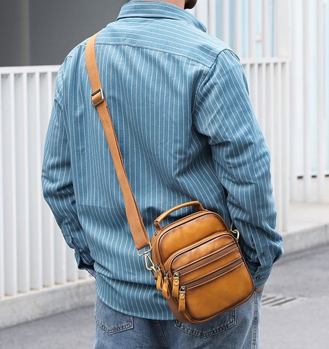 Bolso De Hombro/bolso Bandolera Informal De Piel De Vacuno