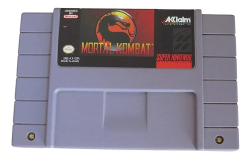  Id 616 Mortal Kombat Original Snes Super Nintendo Fita