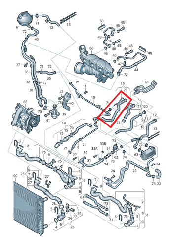Manguera Calefaccion Vw Beetle 2.0t 2012 2013 2014 2015 2016
