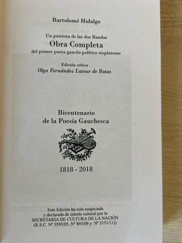 Bartolome Hidalgo Un Pat De Las Dos Bandas - Latour De Botas