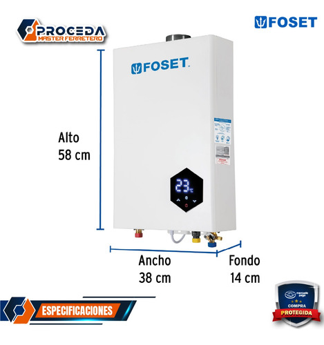 Calentador Instantáneo Modulante 24 L 4 Servicios 48017