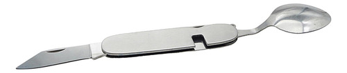Utensilios De Acampada 5 En 1, Tenedor De Acero Inoxidable,