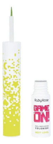 Delineador de ojos Game On Next Level HB-5083 de color rosa rubí, 2 ml, color verde