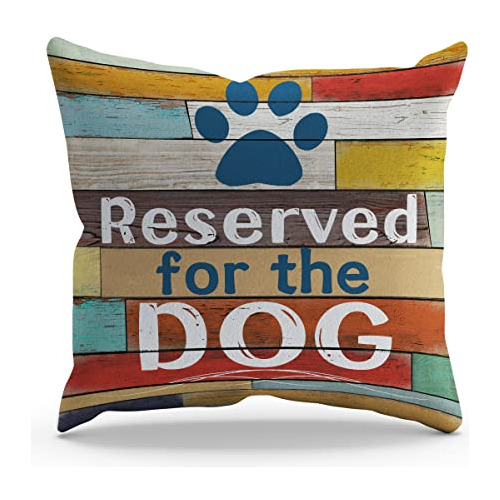 Funda De Almohada Tema De Perro Reservado Perro, 45x45 ...