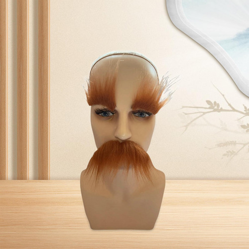 Bigote Y Cejas Falsos, Facial Divertido Para Disfraz De