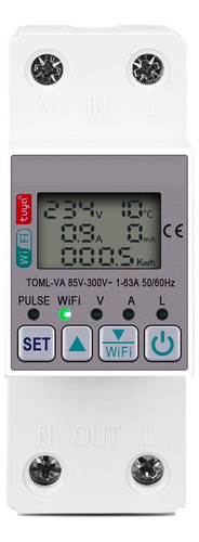 Medidor De Energía Tomzn 63a 110v 220v Smartlife Wifi