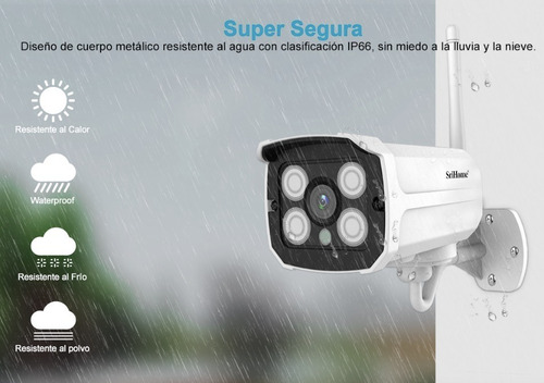 Cámara Inalámbrica Ip Wifi Exterior- Audio 2 Vías - 3mp Uhd