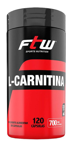 Suplemento em cápsula FTW  L-Carnitina carnitina L-Carnitina em pote de 84g 120 un