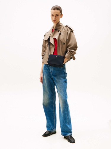 Bolso Azul Crossbody Con Monotipo De Mujer Tommy Hilfiger