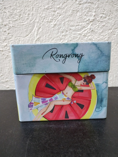 Caja Metálica Promocional Saba Rongrong Mujer Bikini Piscina (Usado)