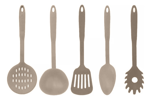 Set X5 Utensilios Juego De Cocina Nylon Carol 