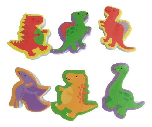 Dinosaurios 12 Gomas Para Sorpresas De Cotillón Cumpleaños 