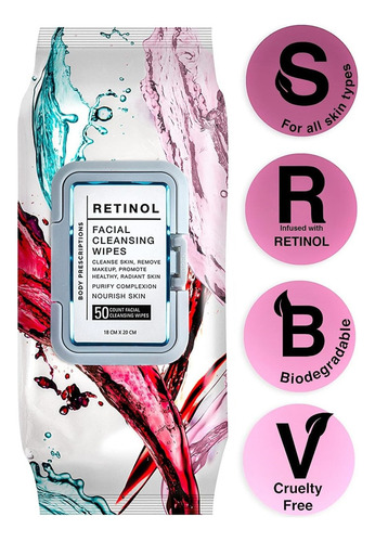 Body Prescriptions Toallitas Desmaquillantes - Suaves Y
