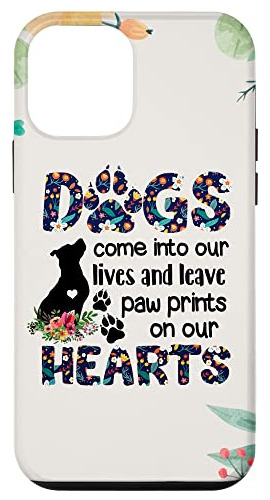 Funda Para iPhone 12 Mini Dogs Come & Leave Paw Prints On-02