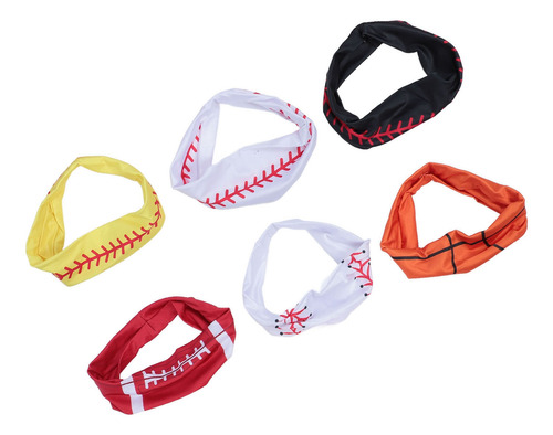 Diadema Elástica Para Correr, 6 Unidades, Softball, Antidesl