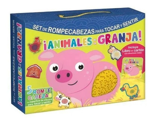 ¡animales De La Granja! Rompecabezas Para Tocar Y Sentir-esp