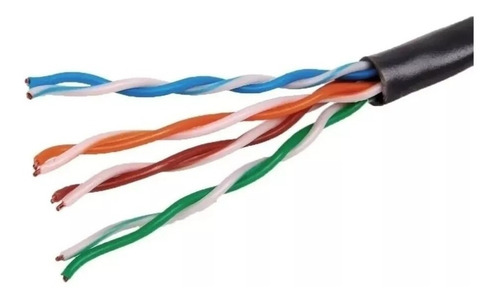 Imagen 2 de 6 de Bobina Rollo Cable Red Utp Cat 5e Exterior 305 Metros