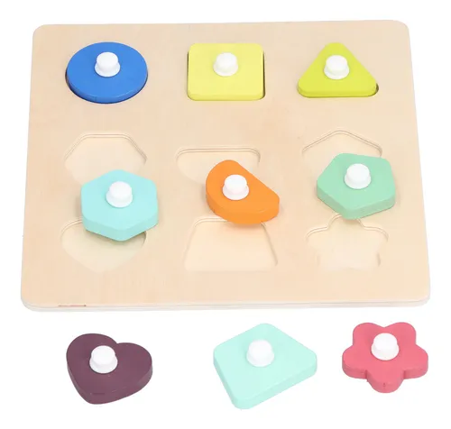 Shape Toys – Juguetes De Madera Para Clasificar Hojas Naturales – Estimula Lógica Y Motricidad Fina Para Niños 3-6 Años