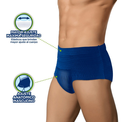 Imagen 2 de 4 de Tena Pants Hombre Talla Grande 10 Piezas