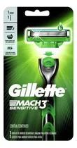 Comprar Máquina De Afeitar Mach 3 Sensitive Gillette Con 1 Repuesto.