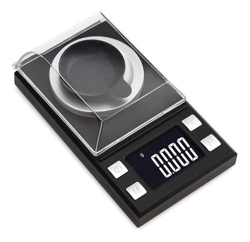 Báscula Digital Gramera De Alta Precisión - 0.001 A 50g Color Negro