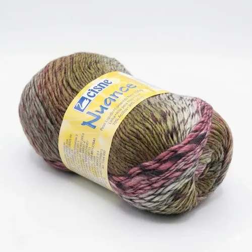 Fio Lã Nuance 100g 180m Tex556 Crochê Tricô Mescla Matizado