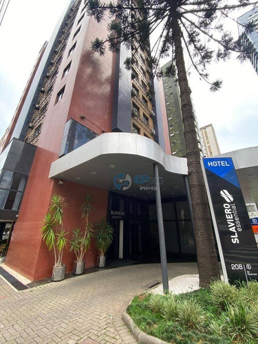 Imagem 2 de 28 de Flat 1 Dormitório Hotel Slaviero Edificio Aspen Centro Batel Curitiba - Fl0002