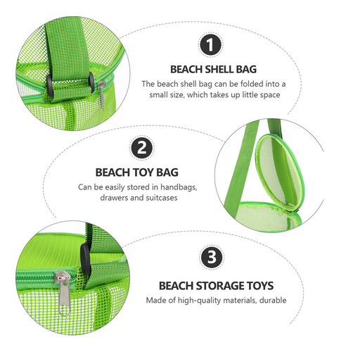 Bolsa Grande Y Transpirable Para Juguetes De Playa, 1 Unidad