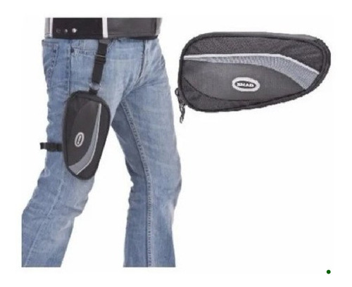 Imagen 3 de 4 de Bolso Pierna X0sb04 Shad 25x13x3cm Color Negro Moto