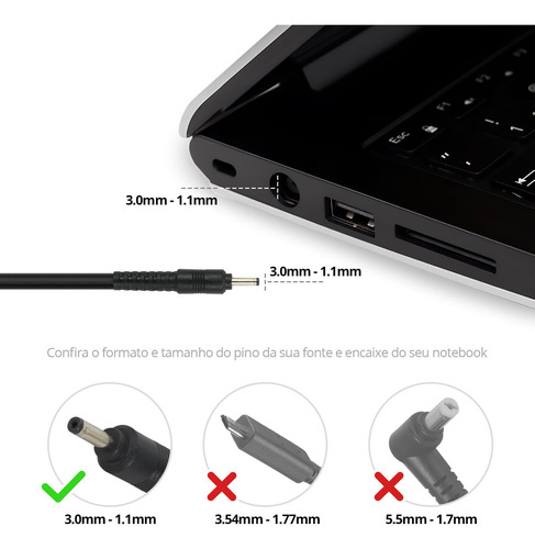 Fonte Carregador Para Notebook Acer Cb5-132t-c67q