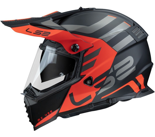  Capacete Ls2 Pioneer Evo Mx436 Adventure Bigtrail Fosco