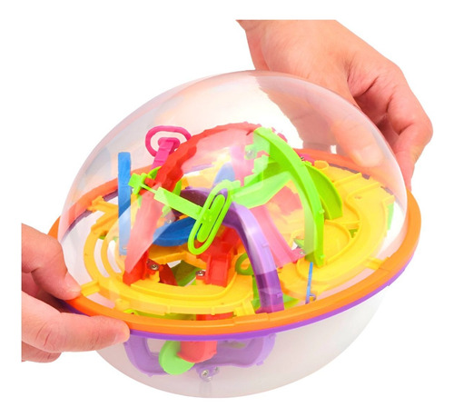 Cubo Laberinto Esfera 3d Destreza Regalo De Juguet