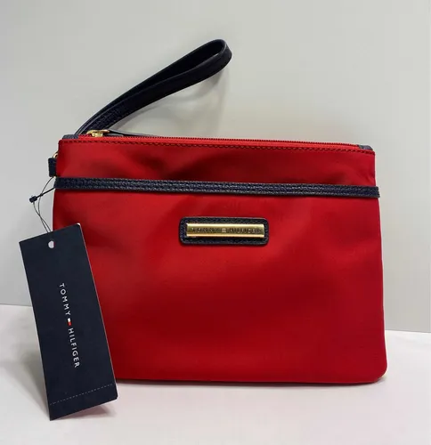 Cartera roja tommy hilfiger new arrivals