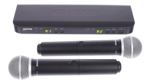 Shure Blx288/pg58-j11 Sistema Inalámbrico Con 2 Micrófonos Color Negro