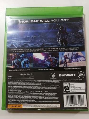 Videojuego Mass Effect Andromeda Para Xbox One