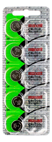 Pack X 5 Unidades Pila Cr1220 Cr 1220 Maxell Made In Japan