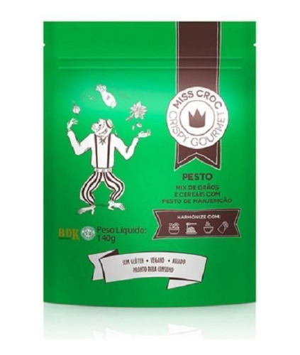 Kit 3x: Granola Crispy Pesto Sem Glúten Sachê Miss Croc 140g