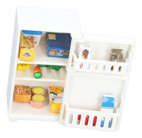 Refrigerador De Cocina Dollhouse 1:18 En Miniatura, Lindo Di