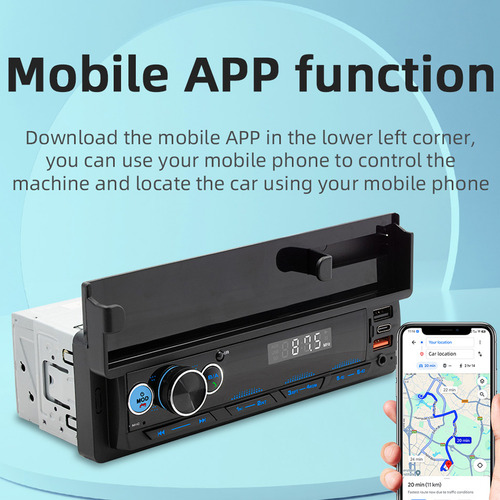 Reproductor Mp3 Multifunción Para Coche Con Soporte Para Tel