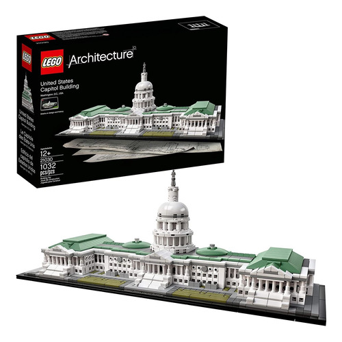 Capitolio Usa Lego Arquitectura, Construccion, 1032 Piezas