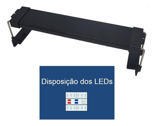 Luminária Zanclus Led Eco-power Ft-40 3 Barras (b + B/v/a)