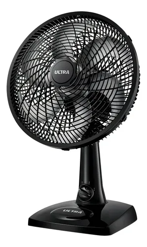 Ventilador De Mesa 30cm 6 Pas 3vel Ultra Vento Forte Mondial Estrutura Preto Pás Prata Diâmetro 30 Cm Material Das Pás Plástico 220v