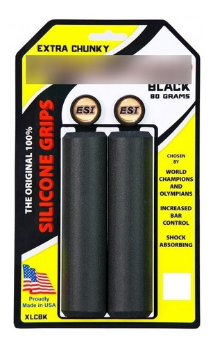 Grips Puños Para Bicicleta Esi Grips Extra Chunky Color Black